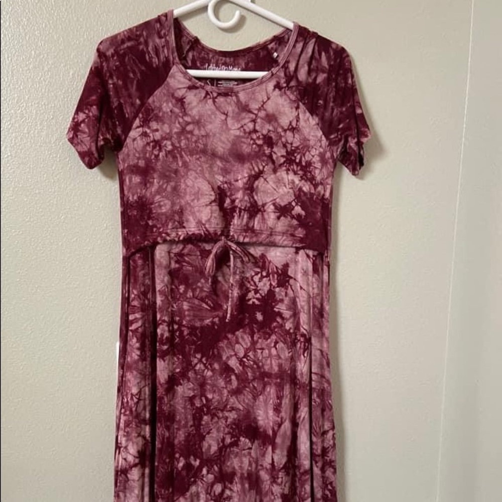 Latched Mama drawstring midi dress - S Nursing / maternity